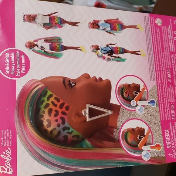 Barbie Leopard Rainbow Hair Doll - Rainbow Skirt - Picture 7 of 7